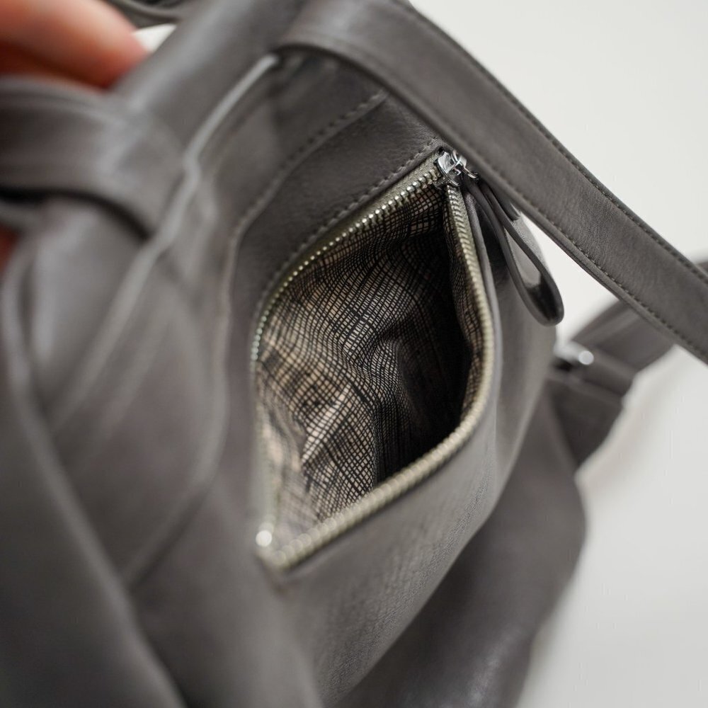 Madison West Vegan Leather Backpack - Picture 3 of 10